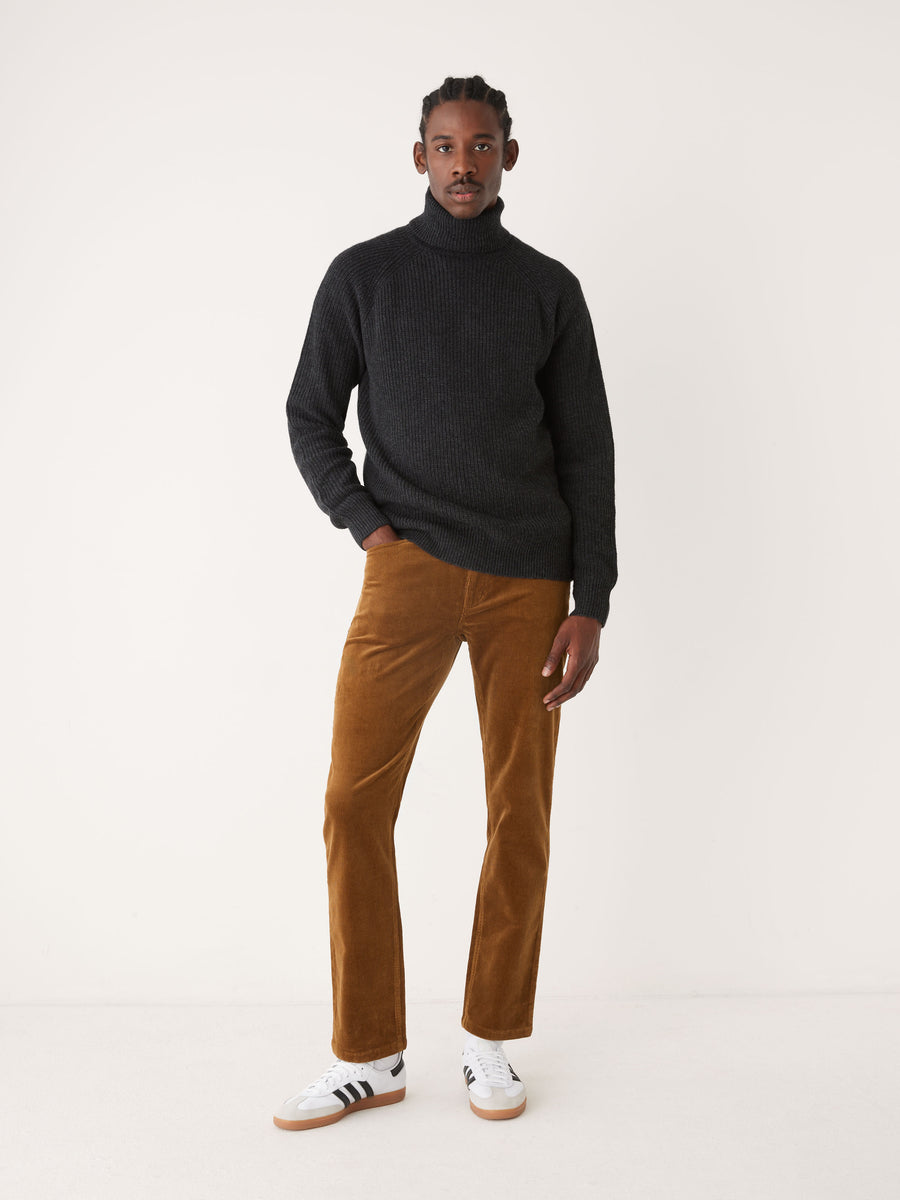 The Brunswick Slim Fit Corduroy Pant in Caramel Brown