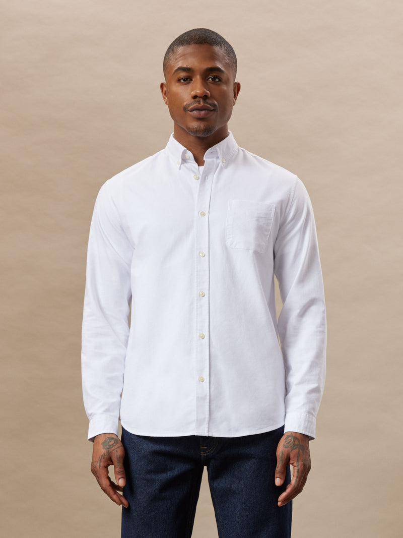 The Jasper Oxford Shirt in White – Frank And Oak USA