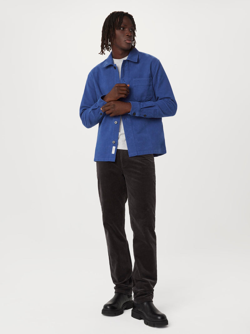 The Moleskin Shirt in Carpenter Blue Frank And Oak USA