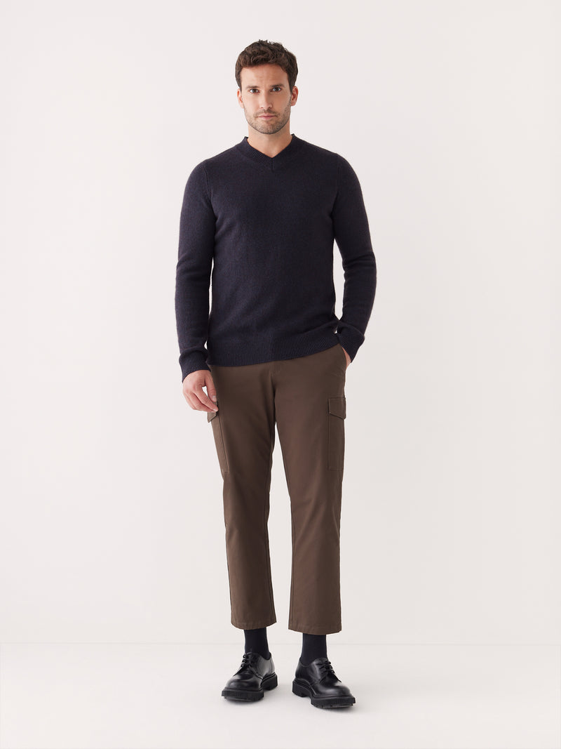 The Yak Wool V-Neck Sweater in Navy – Frank And Oak USA