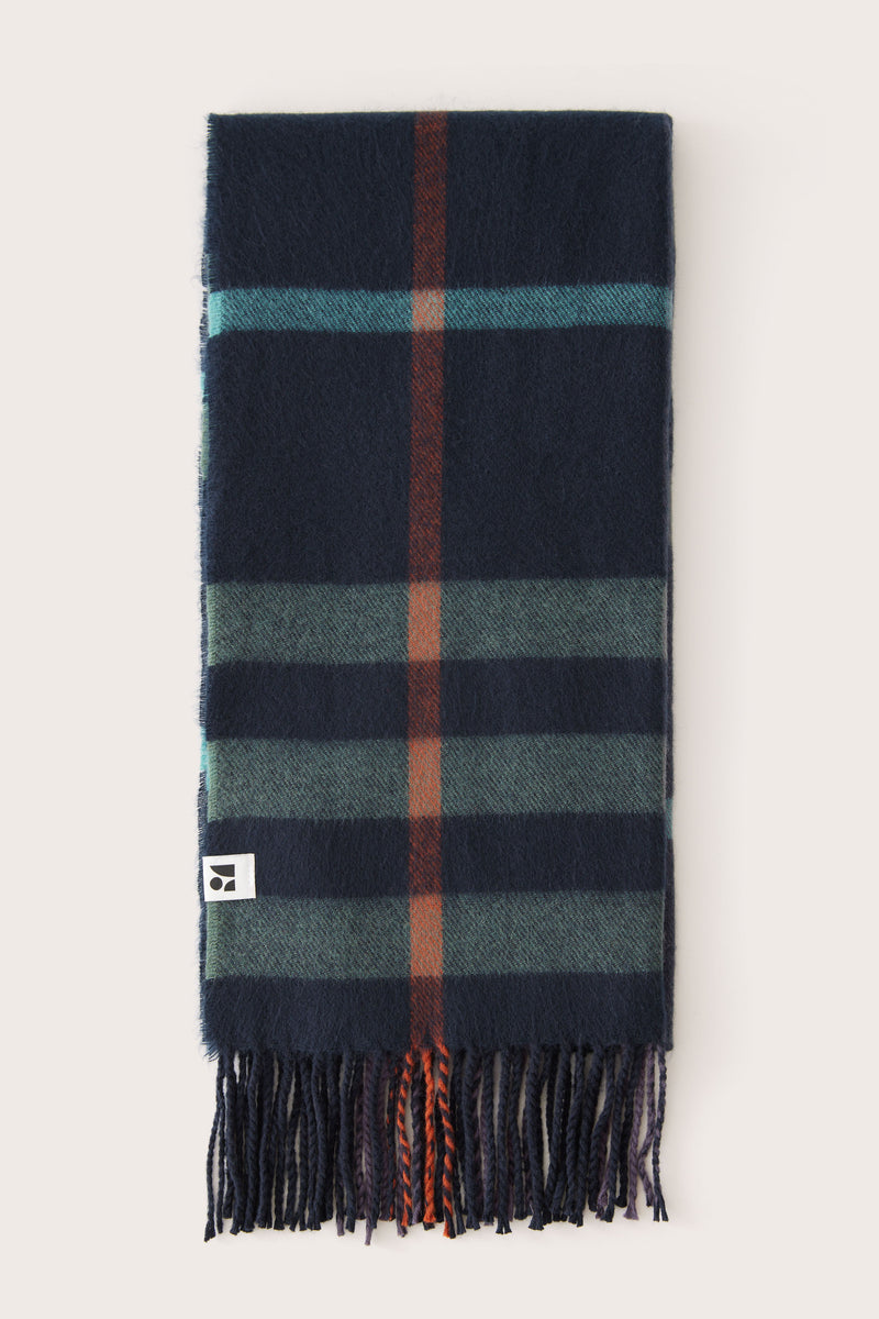 And The Plaid – in Blue Scarf Deep Oak USA Frank