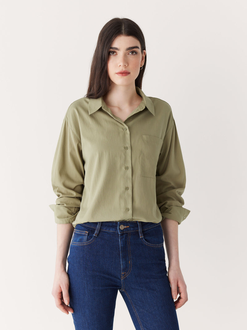 The Camp Collar Blouse in White – Frank And Oak Canada