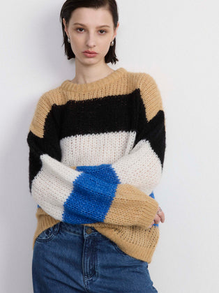 The Fuzzy Sweater in Nautical Blue