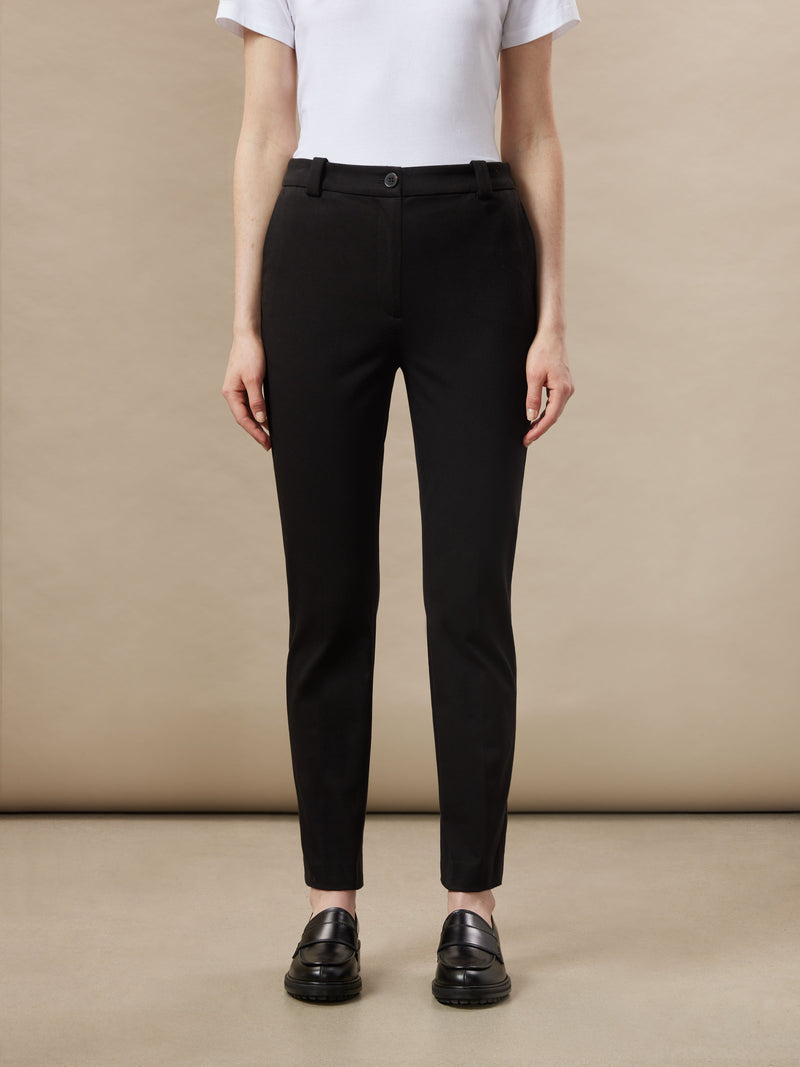 The Eleanor Slim Flex Pant in Black – Frank And Oak USA